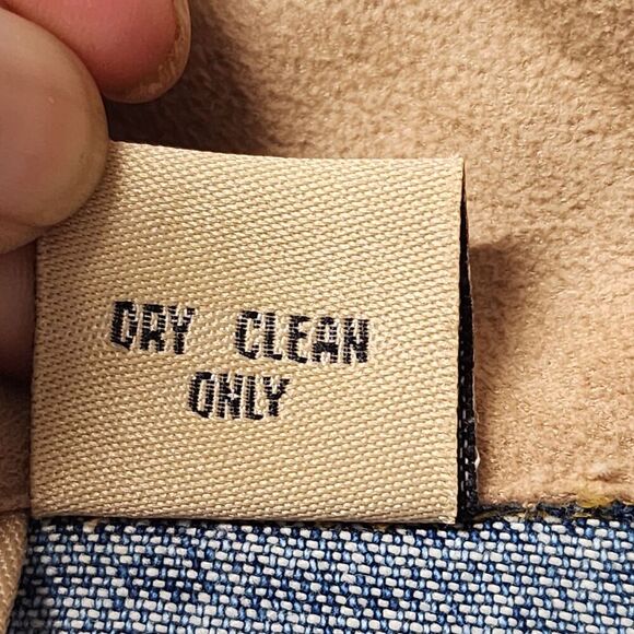 Don’t Mess With Texas Denim Jacket Women L Blue Western Boho Aztec Embroidered - Picture 7 of 15